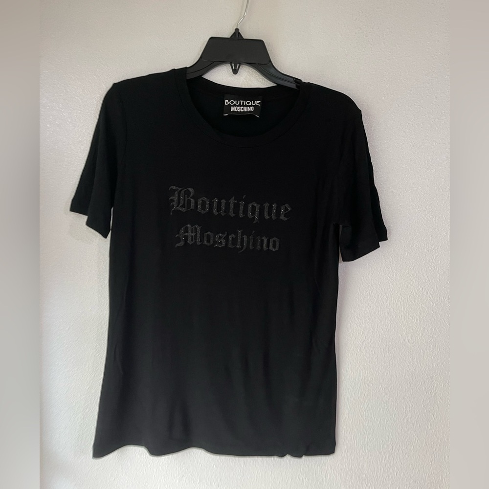 Black Short Sleeve Logo Tee